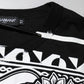 Black Bandana Print Cotton Crew Neck T-shirt