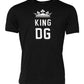 Black DG King Crown Cotton Crew Neck T-shirt