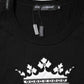 Black DG King Crown Cotton Crew Neck T-shirt
