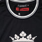 Dark Blue Venezia Crown Cotton Crew Neck T-shirt