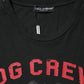 Black DG Crew Devotion Cotton Crew Neck T-shirt