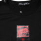 Black Eye Print Cotton Men Crew Neck T-shirt