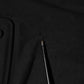 Black Embossed Logo Cotton Crew Neck T-shirt