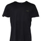 Dark Blue Logo Plaque Cotton Crewneck T-shirt