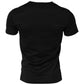 Black Cotton Crewneck Short Sleeves T-shirt