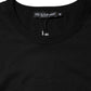 Black Cotton Crewneck Short Sleeves T-shirt