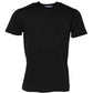 Black Cotton Crew Neck Short Sleeves T-shirt