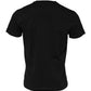 Black Cotton Crew Neck Short Sleeves T-shirt