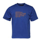 Blue Logo Graphic Cotton Crew Neck T-shirt
