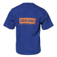 Blue Logo Graphic Cotton Crew Neck T-shirt
