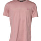 Pink Logo Plaque Cotton Crew Neck T-shirt