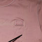 Pink Logo Plaque Cotton Crew Neck T-shirt