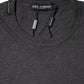 Dark Gray Crew Neck Short Sleeves T-shirt
