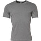 Gray Crew Neck Short Sleeves Underwear T-shirt