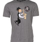Gray #DGFamily Cotton Crew Neck T-shirt