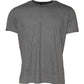 Gray Cotton Crew Neck Short Sleeves T-shirt
