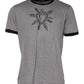 Gray Sacred Heart Cotton Crew Neck T-shirt
