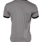 Gray Sacred Heart Cotton Crew Neck T-shirt