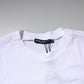 White Logo Crew Neck Short Sleeves T-shirt