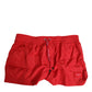 Red Drawstring Beachwear Shorts Swimwear