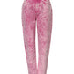 Pink Tie Dye High Waist Tapered Denim Jeans