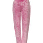 Pink Tie Dye High Waist Tapered Denim Jeans