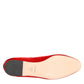 Red Velvet DG Heart Loafers Flats Shoes