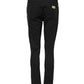 Black Cotton Skinny Mid Waist Denim Jeans