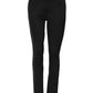 Black Cotton Skinny Mid Waist Denim Jeans