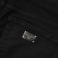 Black Cotton Skinny Mid Waist Denim Jeans