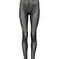 Black Nylon Leggings Stretch Pants