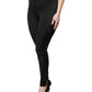 Black Nylon Leggings Stretch Pants