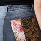 Multicolor Patchwork Tapered Denim Jeans