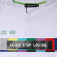White Cotton Printed Short Sleeves T-shirt