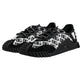 Black Logo Lace Up Low Top NS1 Sneakers