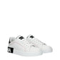 White Leather Low Top Sneakers
