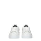White Leather Low Top Sneakers