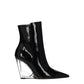 Black Leather Ankle Boots