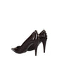 Brown Leather High Heel Pumps
