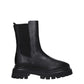 Black Leather Ankle Boots