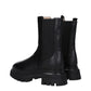 Black Leather Ankle Boots