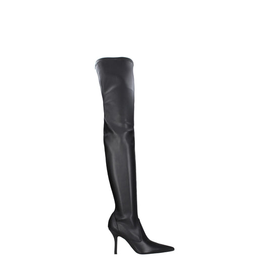 Black Leather Over The Knee