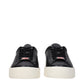 Black Leather Low Tops