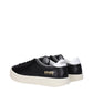 Black Leather Low Tops