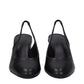Black Leather High Heel Pumps