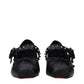 Black Leather Ballet Flats