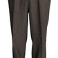 Brown Single Breasted Wool Suit