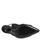 Black Tulle Ricamo Heels Slingbacks Shoes
