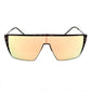 Brown Metal Sunglasses