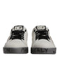 White Crystal Logo Portofino Sneakers Shoes